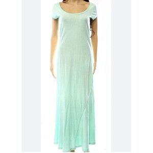 Polo Ralph Lauren Women Size M Mint Green Short Sleeve Maxi Dress Minimalist